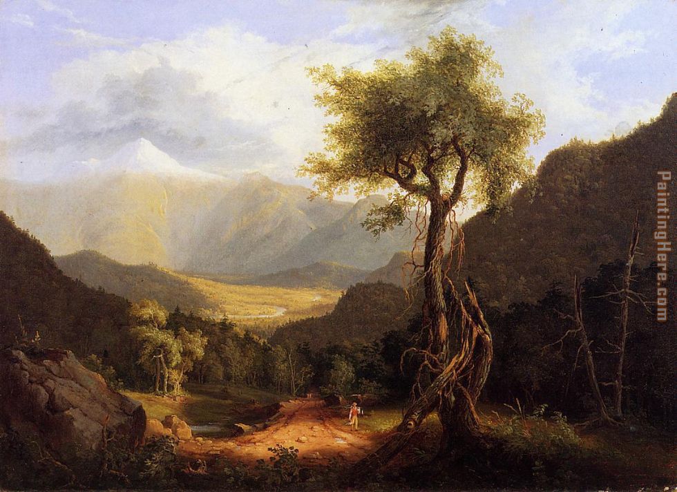 View in the White Mountains painting - Thomas Cole View in the White Mountains art painting